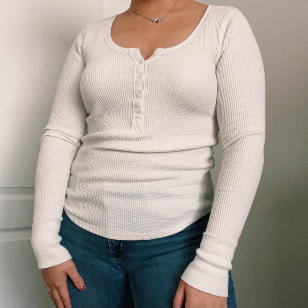 Abercrombie & Fitch Cozy Waffle Henley